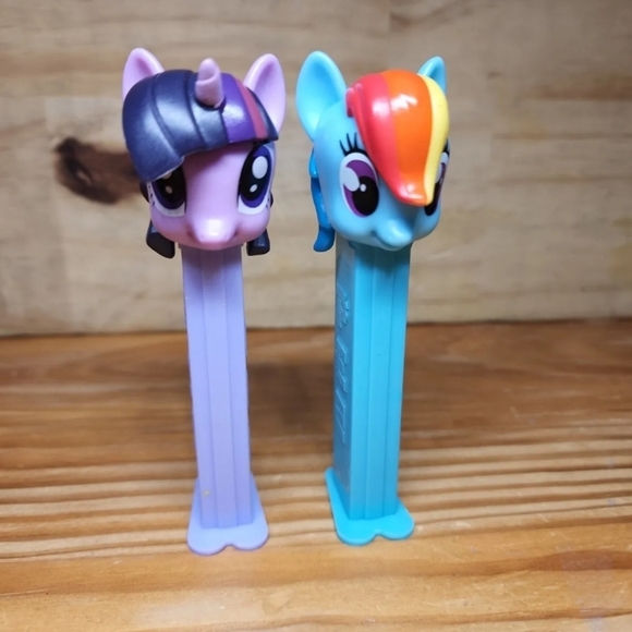 PEZ Dispenser Lot My Little Pony Rainbow Dash Twinkle Sparkle Pony PEZ - Picture 1 of 5